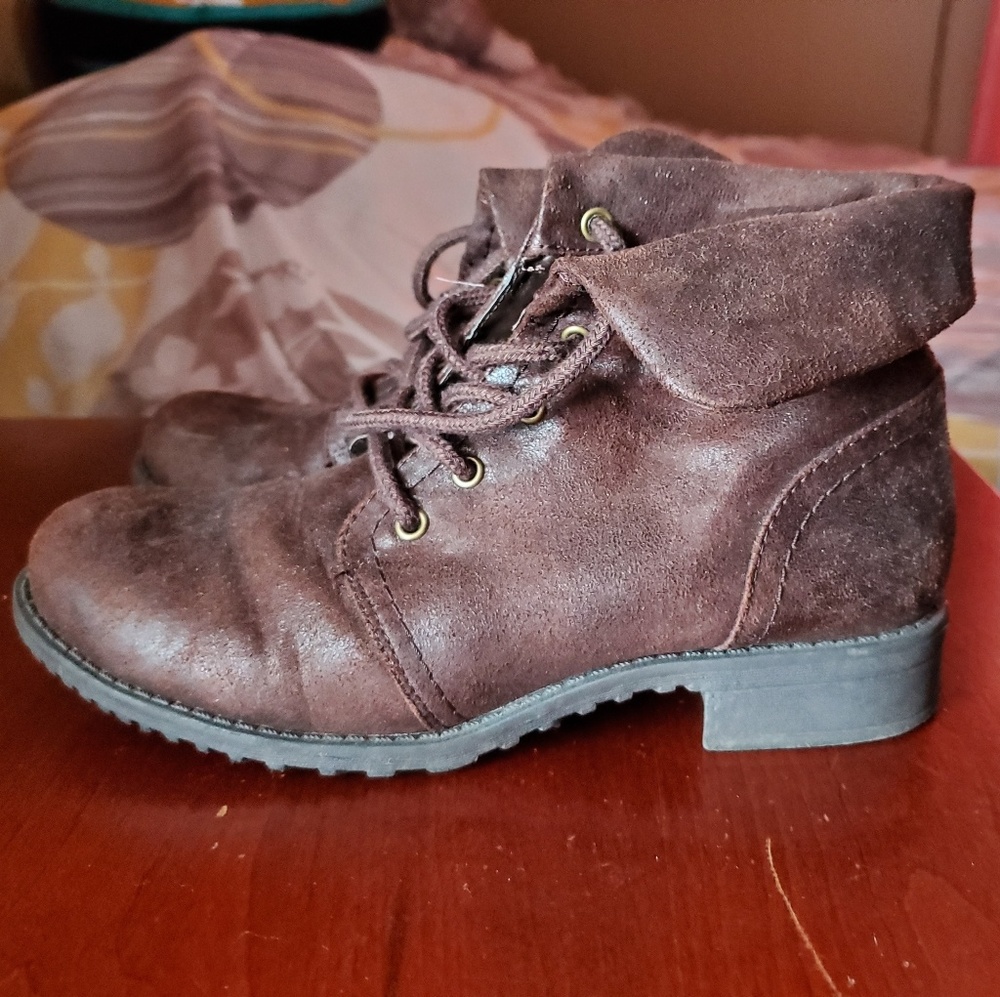 Brown Combat Boots